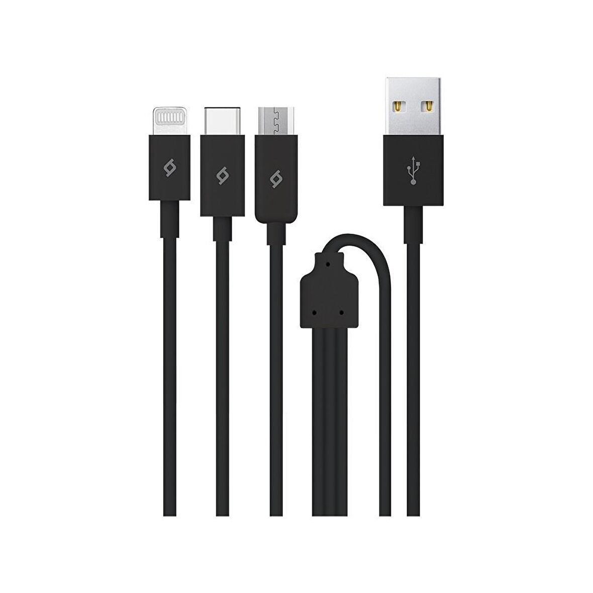 Ttec Trio Şarj Kablosu Micro USB Ligthining Type-C 2DK7521S