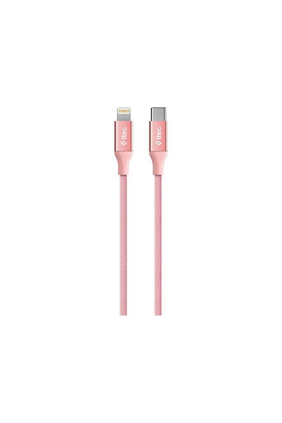 Alumicable Type-c Lightning Hızlı Şarj Kablosu 150 cm Roze Al