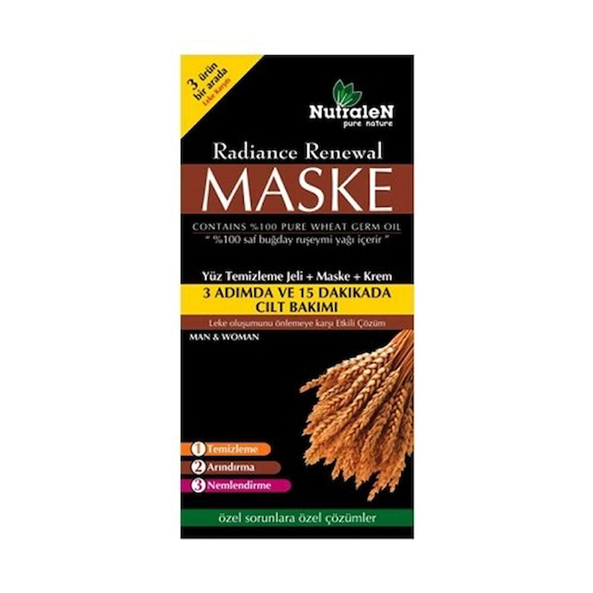 Nutralen Radiance Renewal Yüz Temizleme Jeli + Maske + Krem