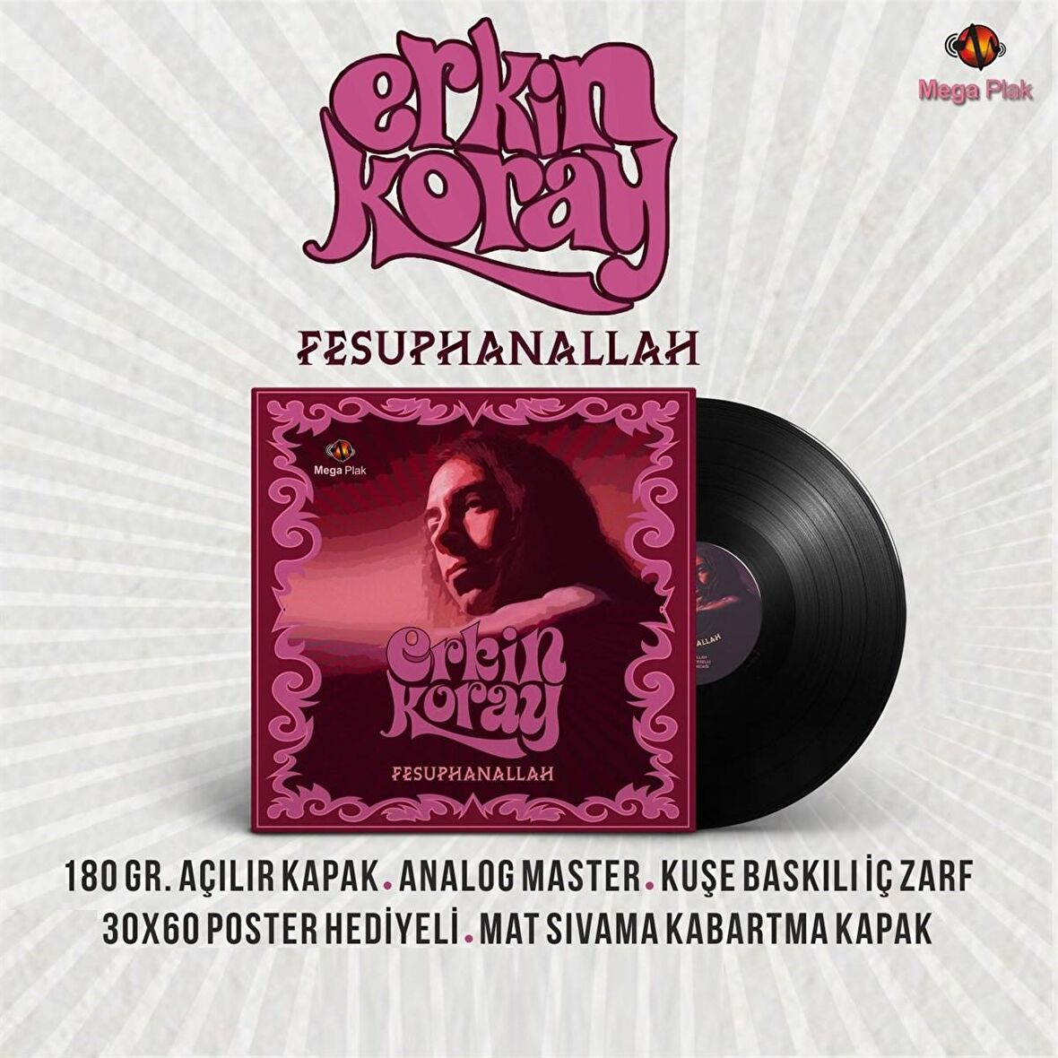 Erkin Koray - Fesuphanallah  (Plak)  