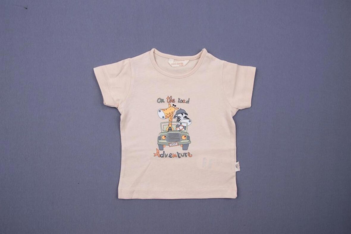 Mini Damla T-Shirt Safari Bej