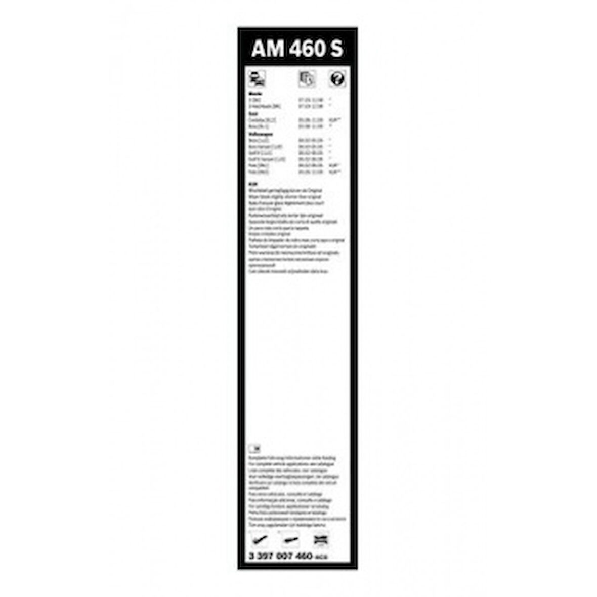 Vw Silecek Süpürgesi Ön Takım - 119319 (530 X 475 Mm) (muz Tip) - Bch 3397007460