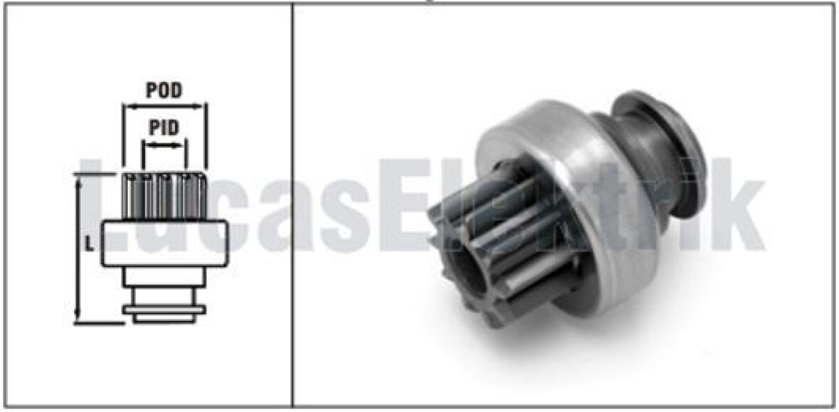 Ford Mars Dislisi 10 Dis (0155) Mf İnce Freze Dodge Ford Jcb - Lucas Sdr0001