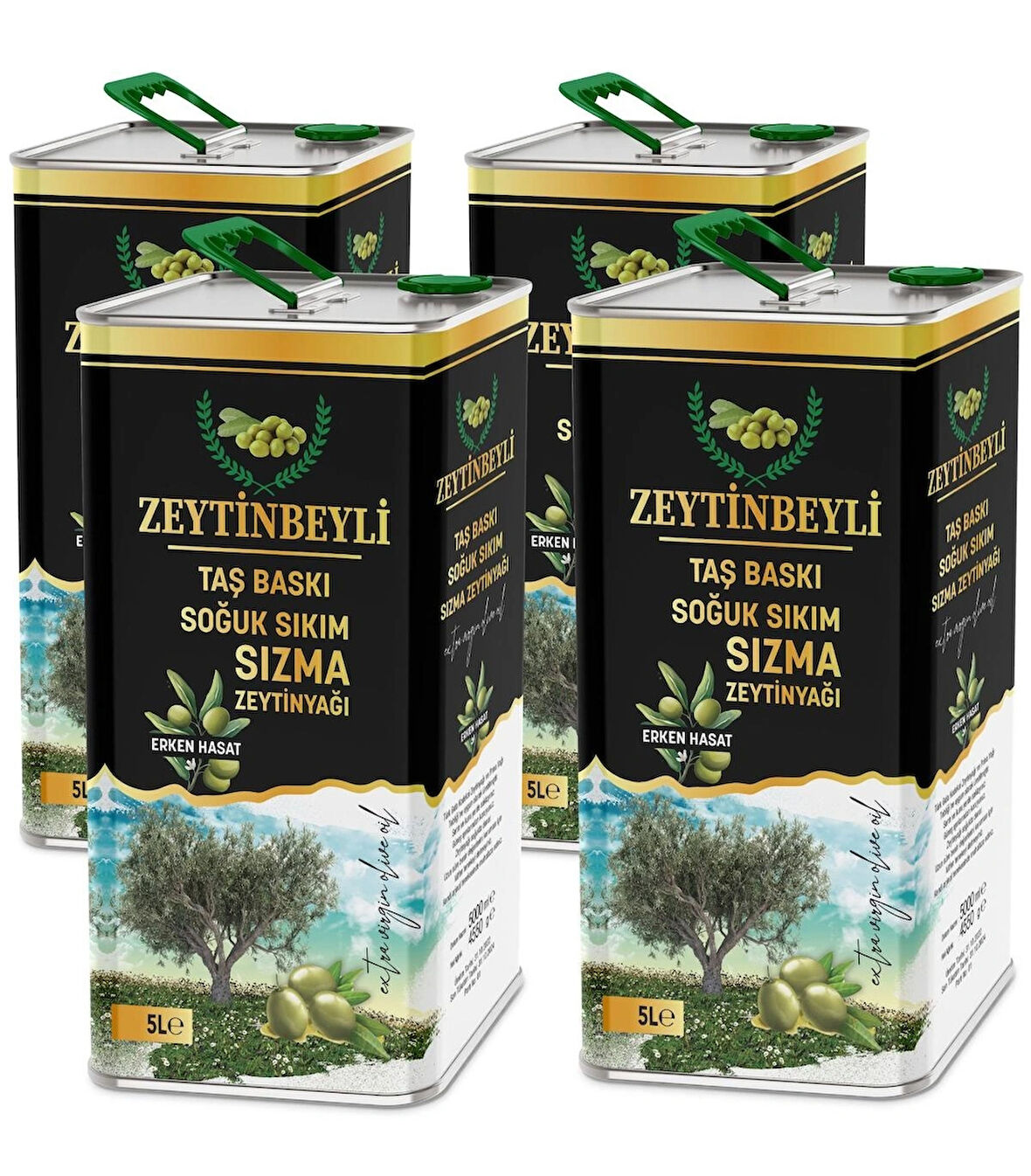 Zeytinbeyli 20 Lt Taş Baskı Soğuk Sıkım Sızma Zeytinyağı