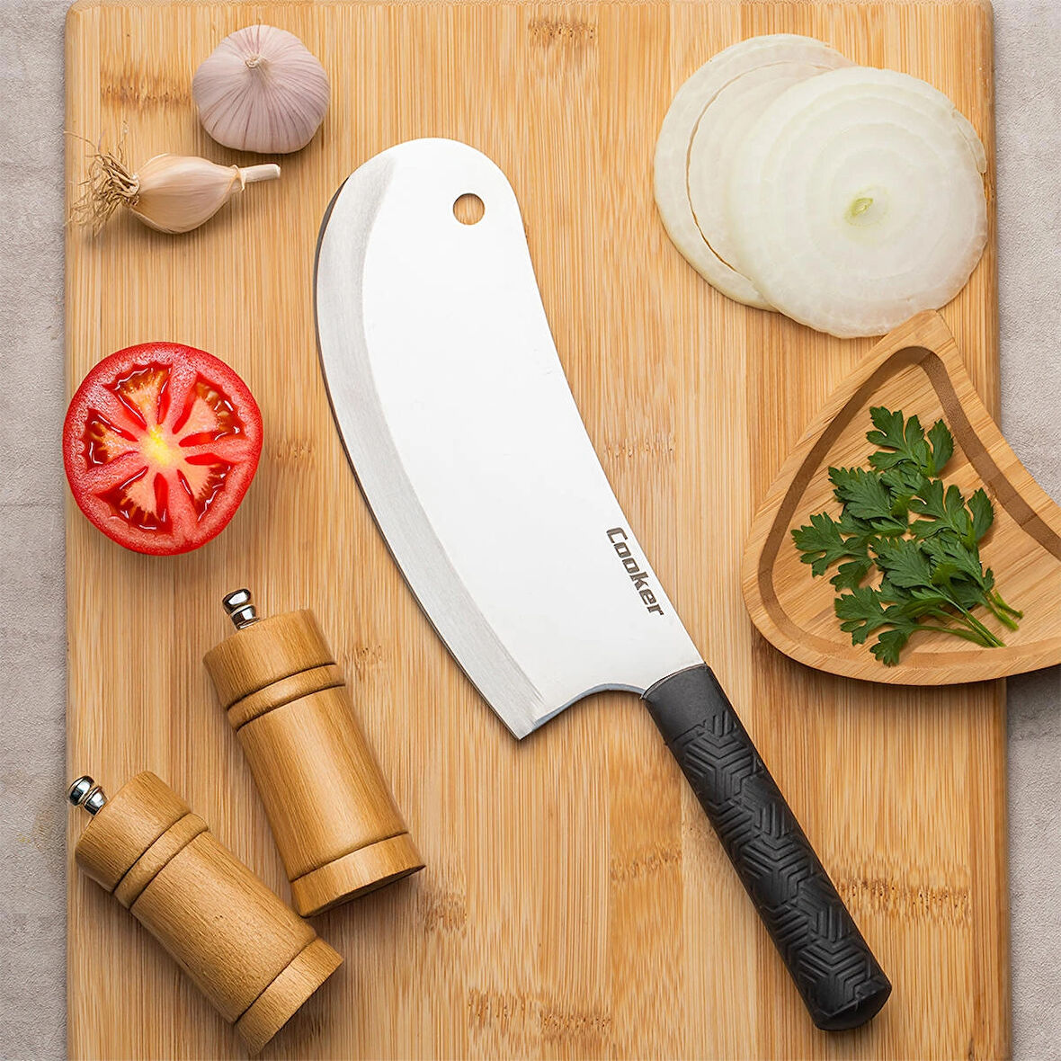 Porsima 3330 Ev Tipi Çok Amaçlı Mutfak Satırı - Salata, Soğan ve Pizza Doğrama Bıçağı