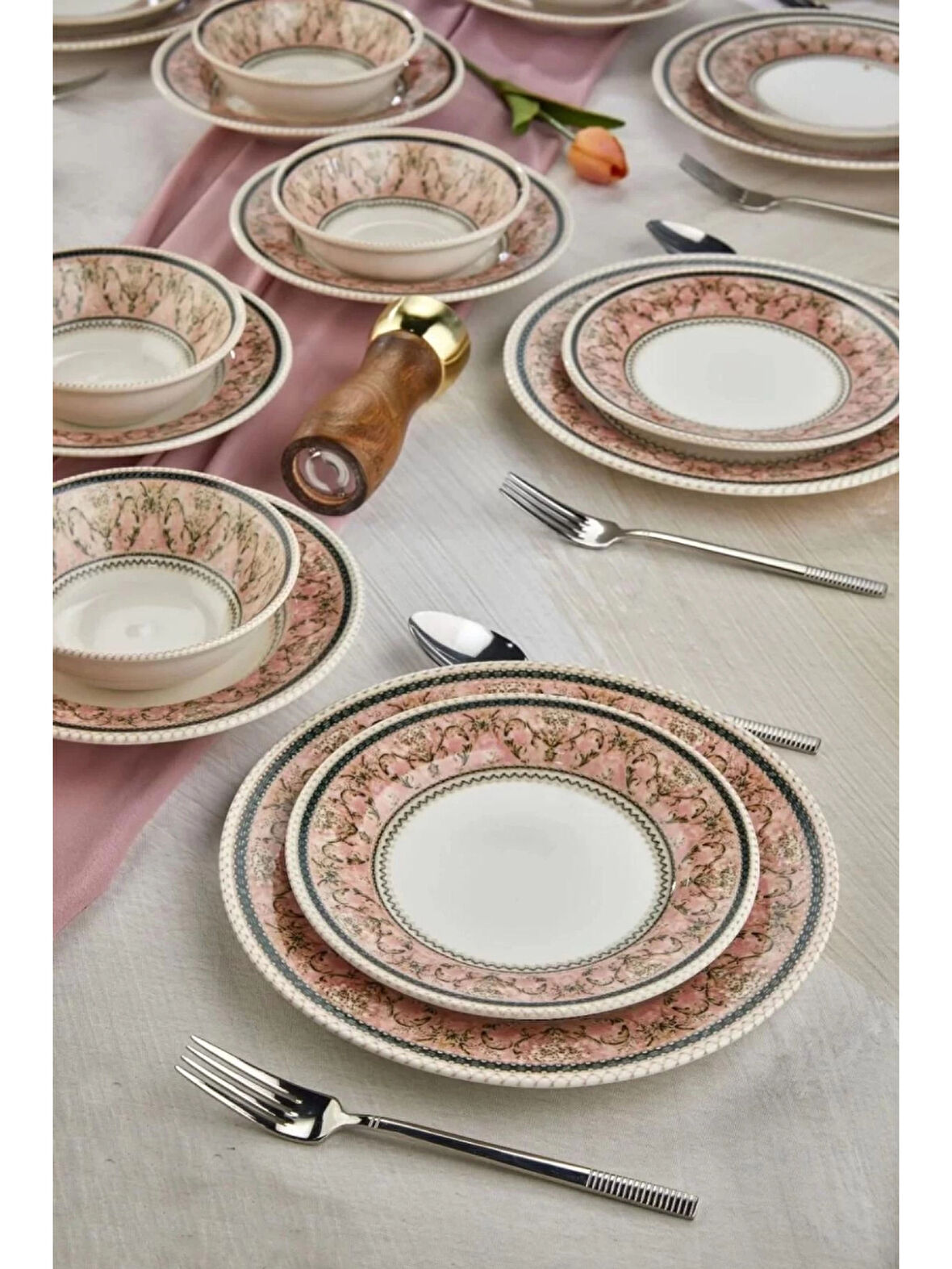 Cooker CKR4165 Dijital Baskılı Yemek Takımı 24 Parça