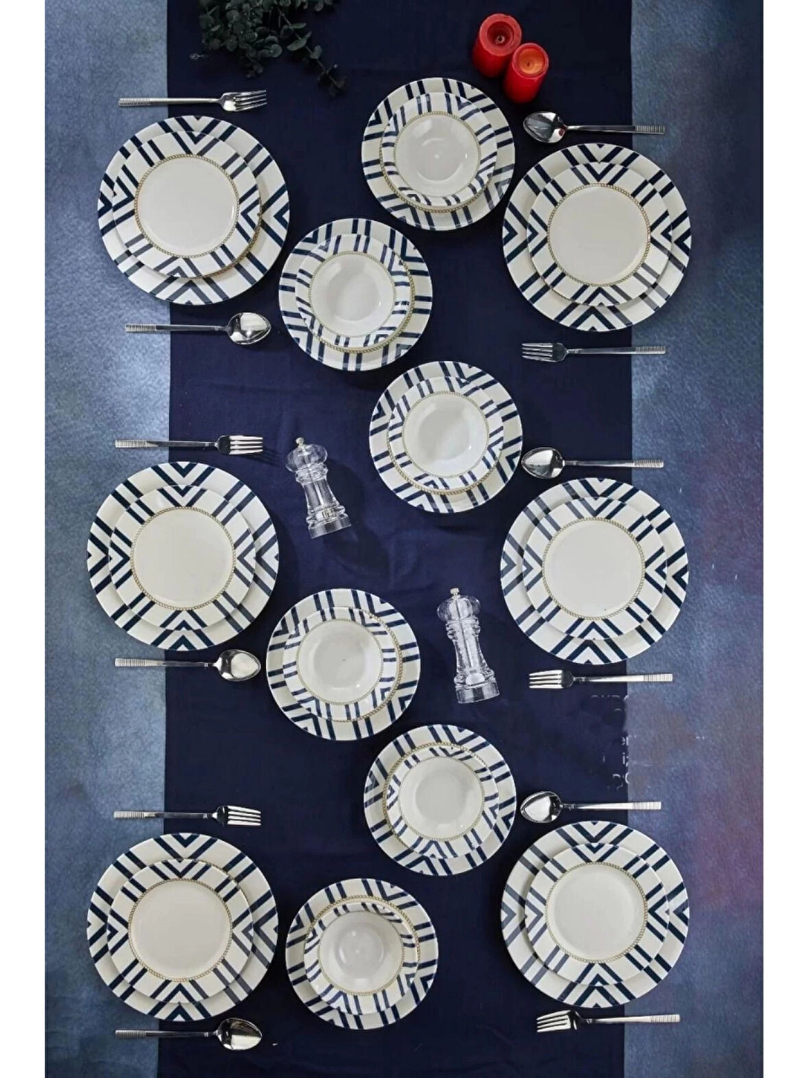 Cooker CKR4163 Dijital Baskılı Yemek Takımı 24 Parça