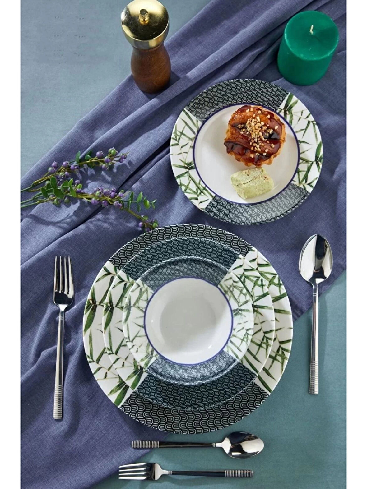 Cooker CKR4159 Dijital Baskılı Yemek Takımı 24 Parça