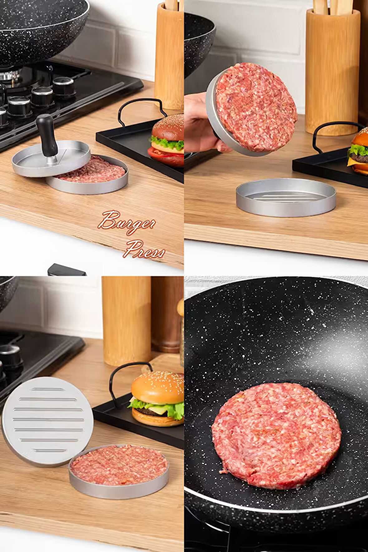 Porsima Yk1579 Alüminyum Hamburger Ve Köfte Presi Şekillendirici
