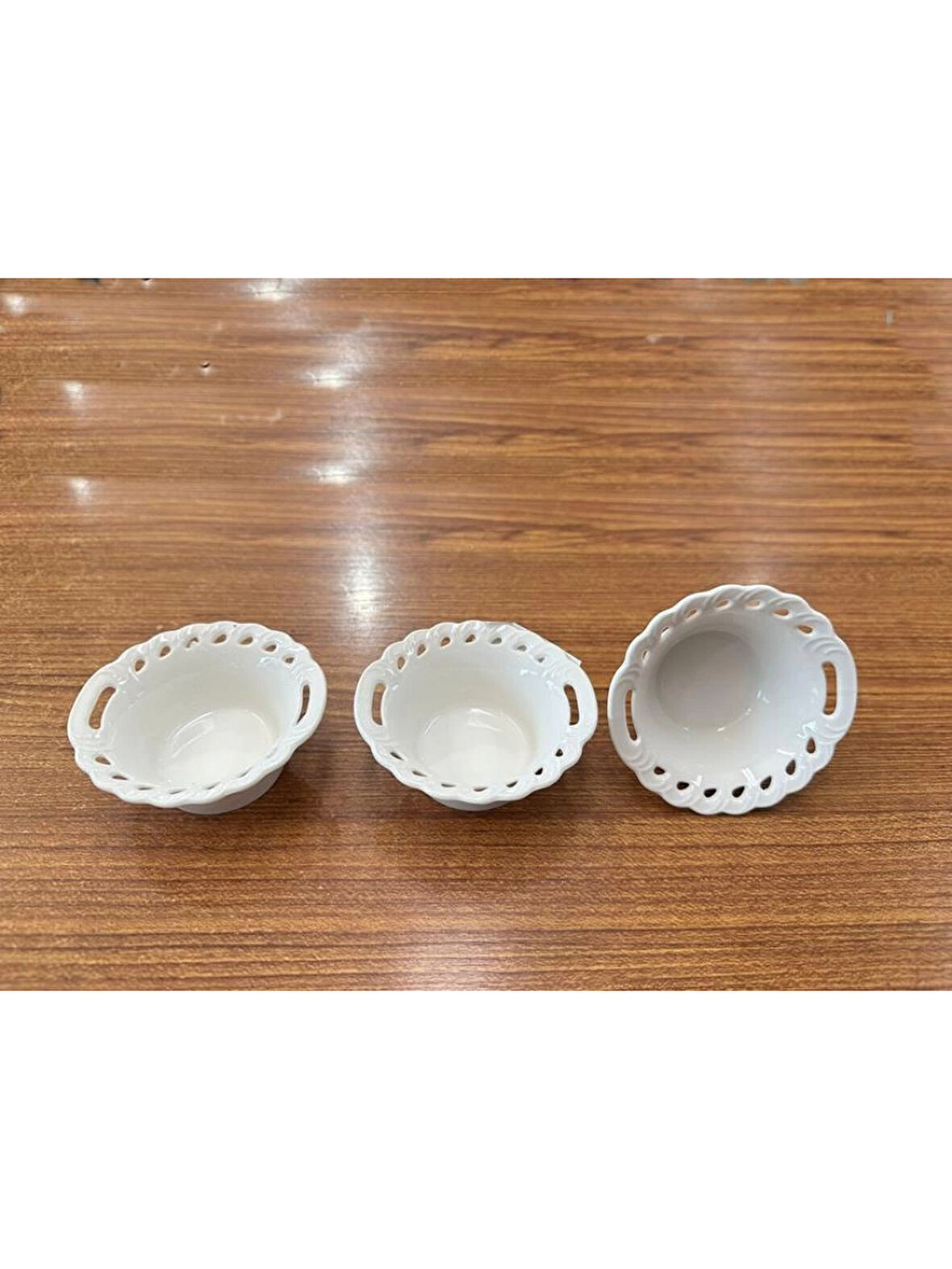 Cooker Yuvarlak Model Porselen Byeaz Reçellik 6 Parça