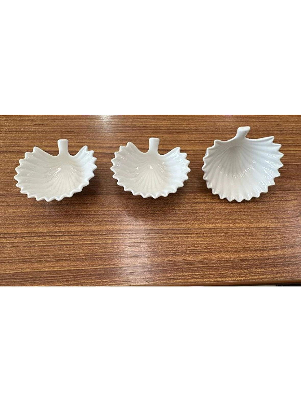 Cooker Yaprak Desenli Porselen Reçellik 3'lü