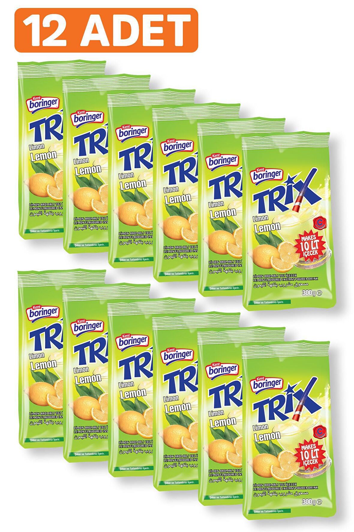 Limon Aromalı Toz İçecek 300G*12 Adet