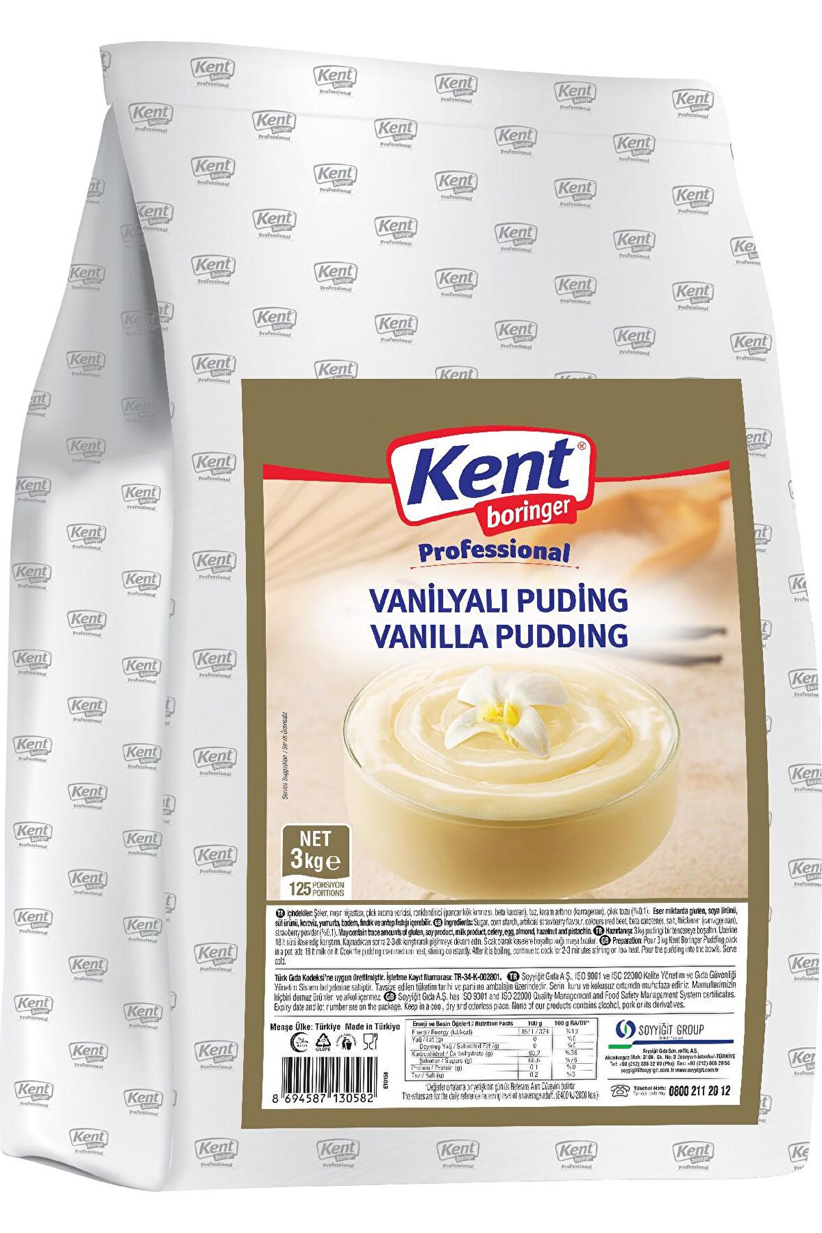 KB Professional Vanilyalı Puding 3 Kg