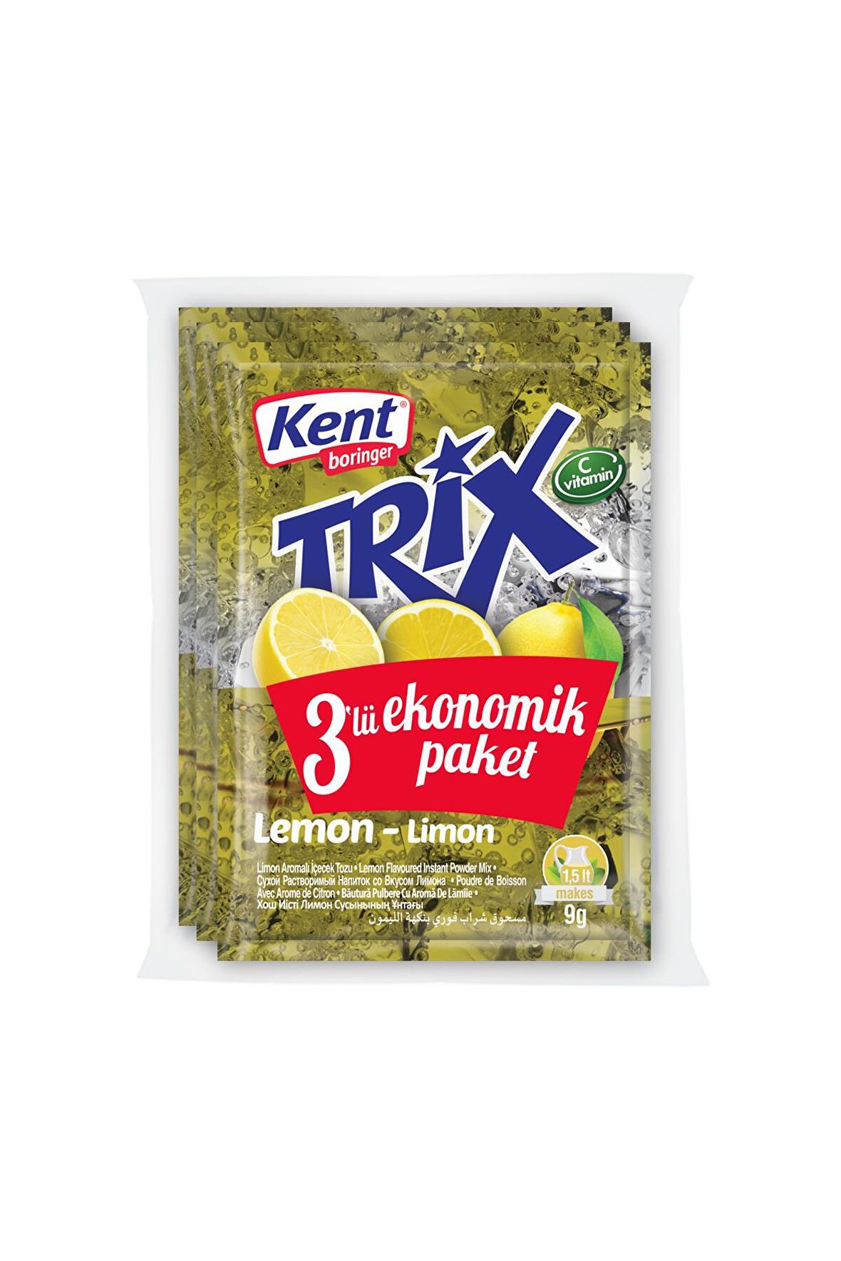 Limon Aromalı Toz İçecek 9G*3 Adet