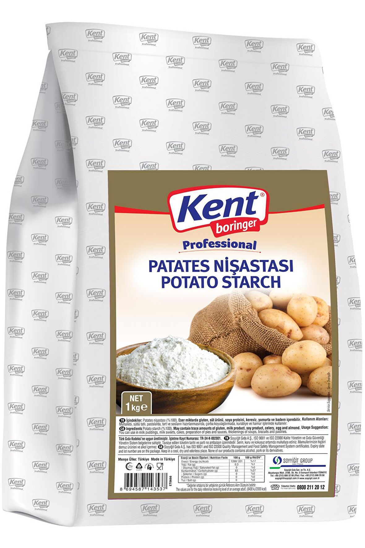 Kent Boringer Patates Nişastası1kg