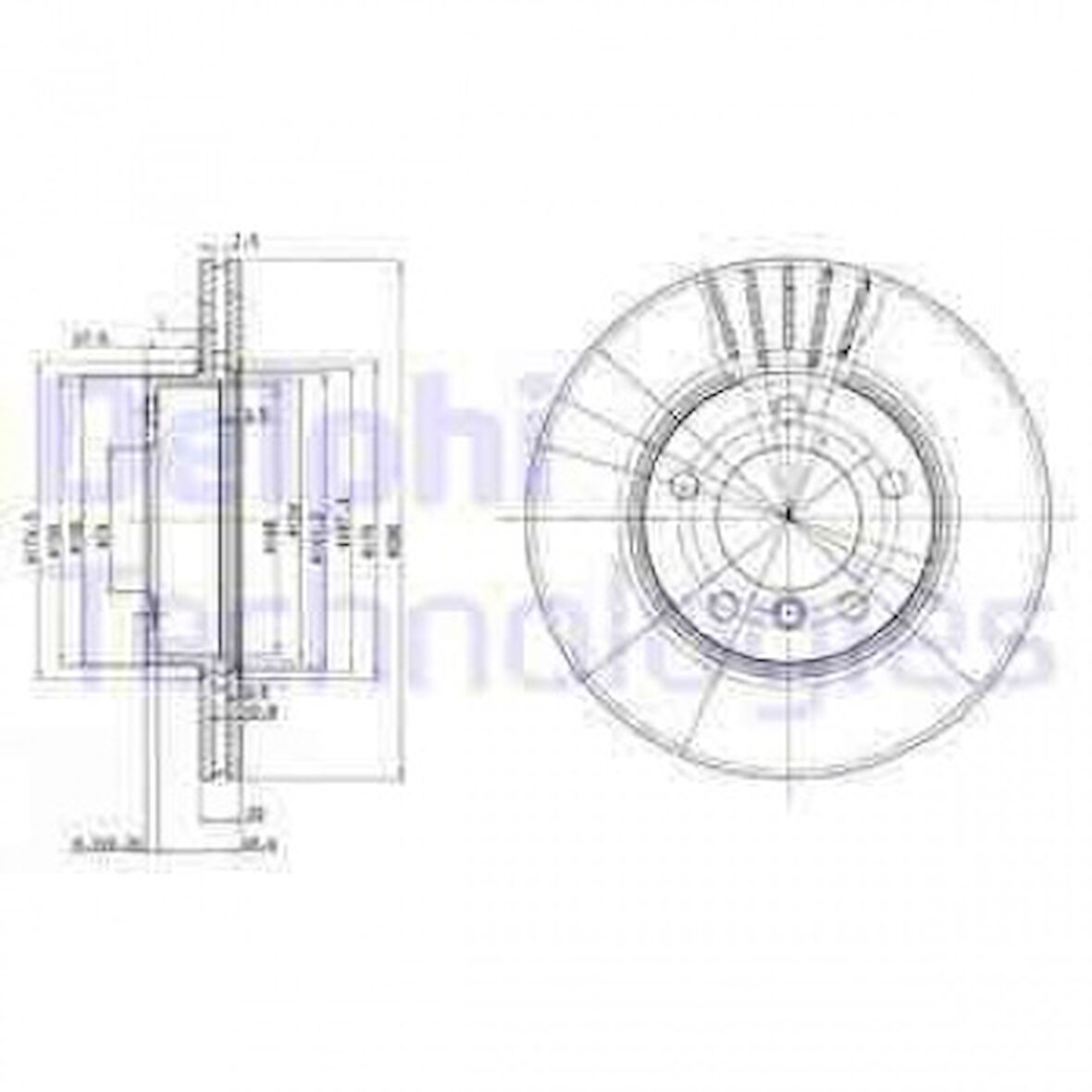 Bmw Fren Diski On Havalı Bmw E36 E46 - Delphi Bg2623c