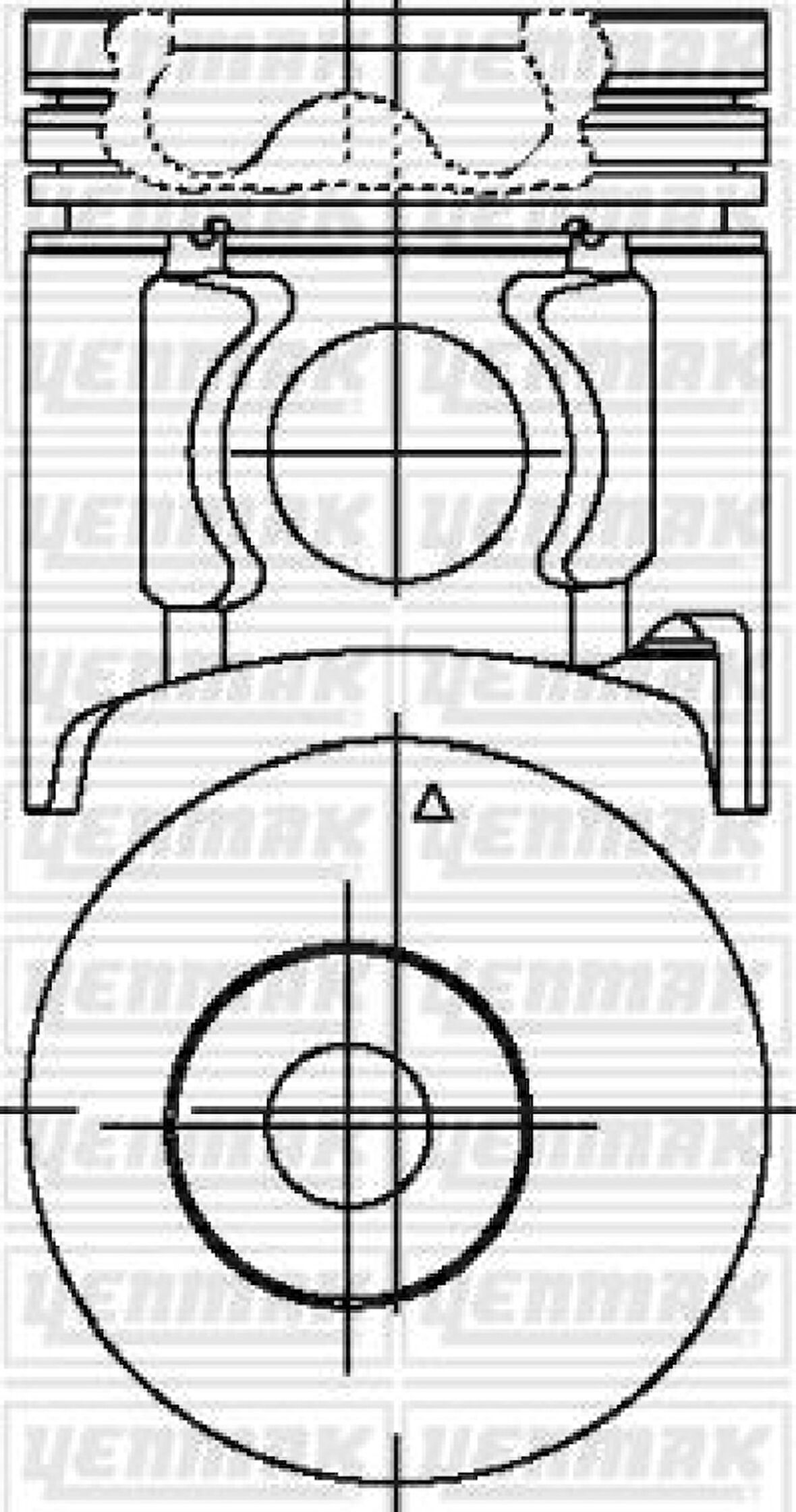 Mitsubıshı Ticarı Piston Segmanlı (std)(turbo) Mitsubıshı Fuso Canter Fe659 Fe859 4d34-T D4db Hd65 Hd72 - Yenmak 31-04448-000
