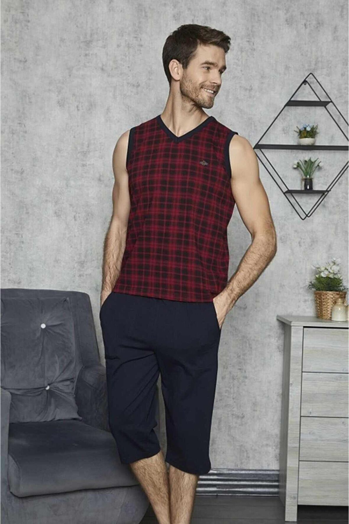 KLY 7527 ERKEK SIFIR KOL KAPRİ  TAKIM