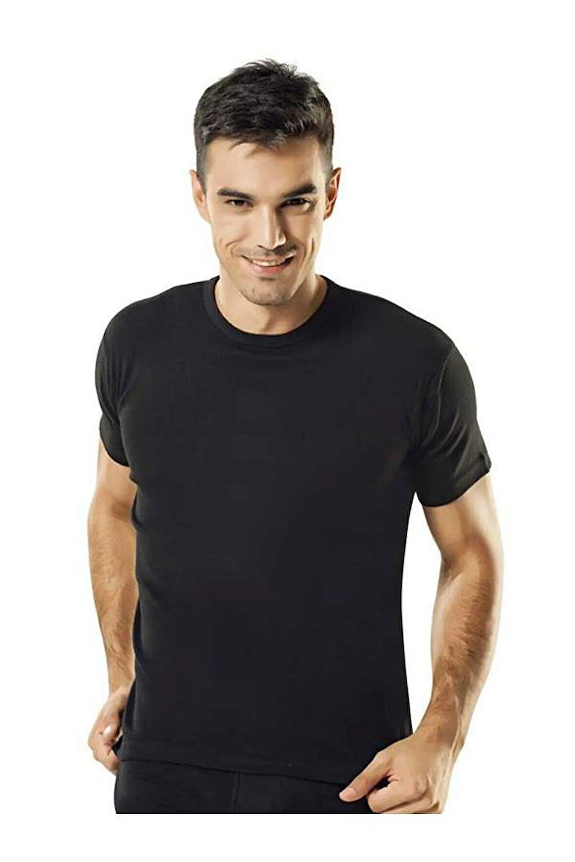 NAMALDI 111 RİBANA O YAKA YARIMKOL FANİLA