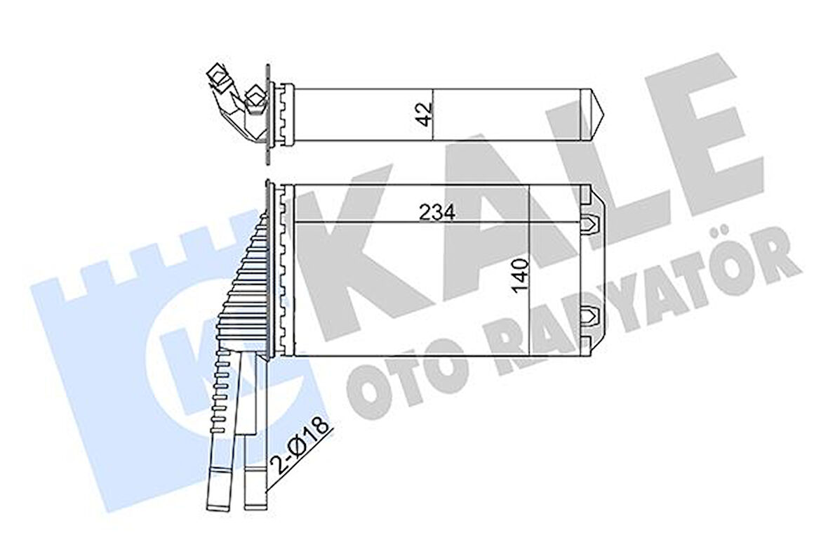 Psa Kalorıfer Radyatoru C1 I- II -107 - Aygo - Kale 355265