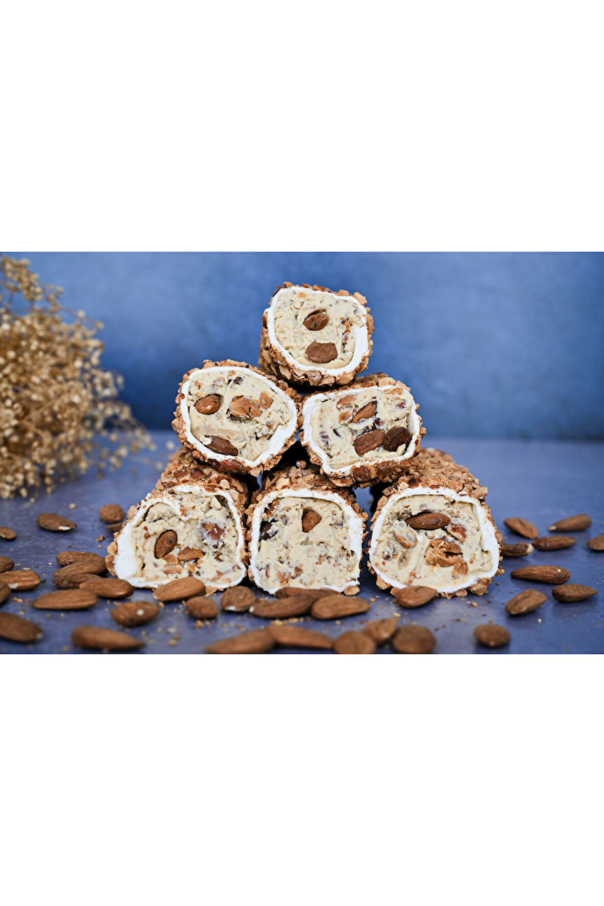 Tadım Dünyası Mega Badem Kremalı Sarma Türk Lokumu 500 gr