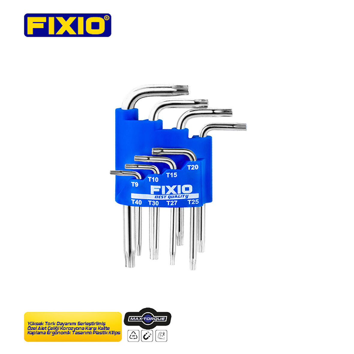 Fixio FX4008 8 Parça Torx Allen Takımı/Seti