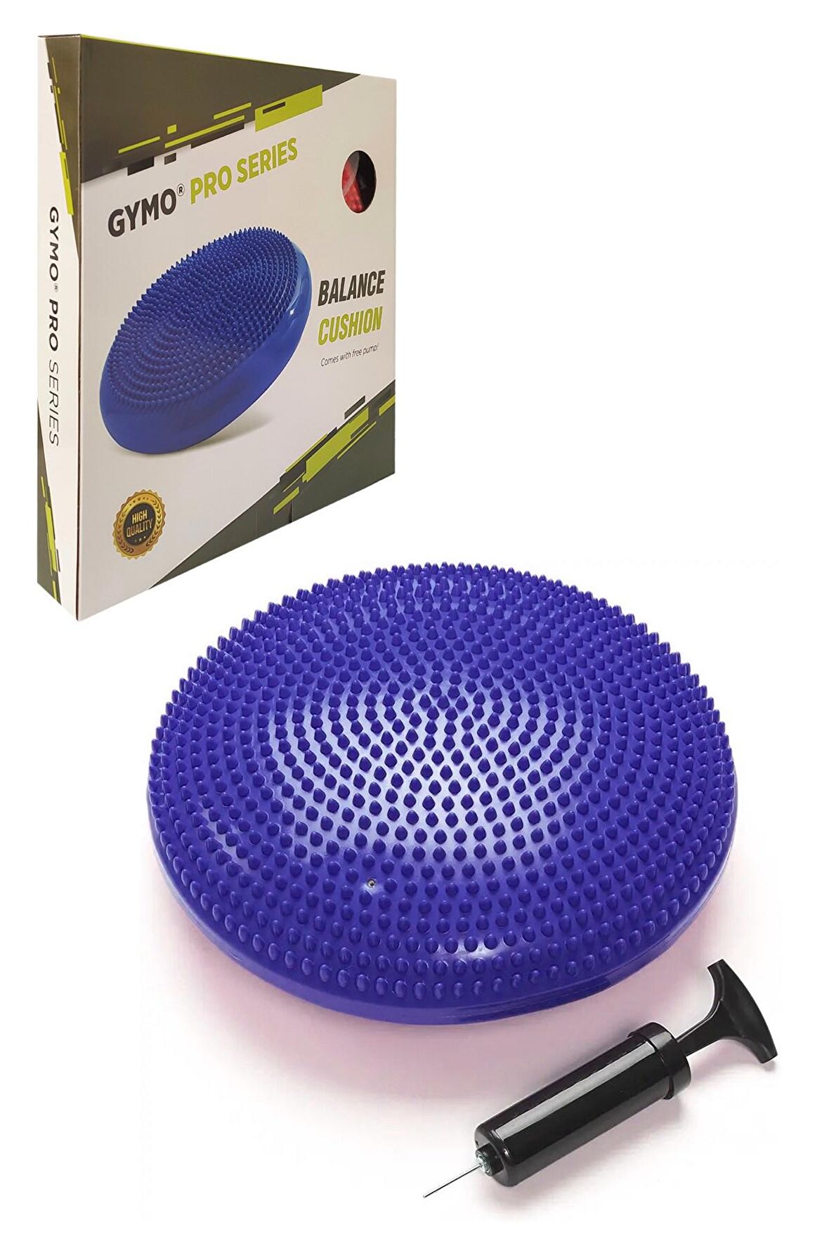 Gymo Pompalı Denge Yastığı Balance Disk Denge Pedi 33cm Mavi