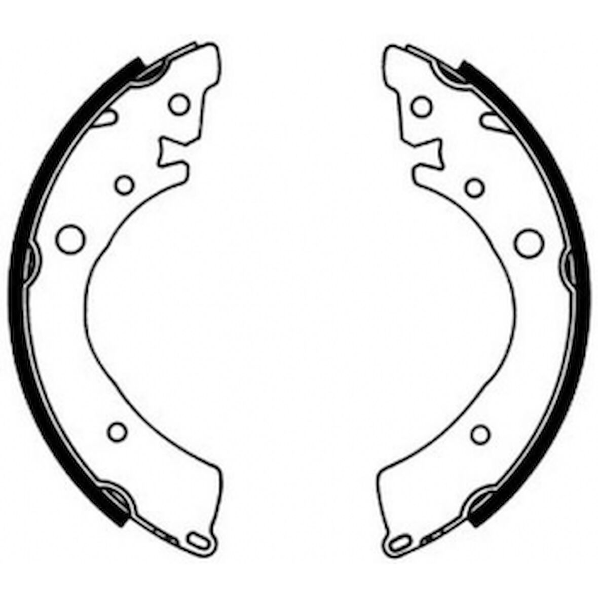 Honda Fren Balatası Arka Kampana CIVIC V 91-95 CIVIC VI 95-01 CIVIC VII 01-05 Hr-V 98-> Logo 99-02 (200×36 - Braxıs Ac0142