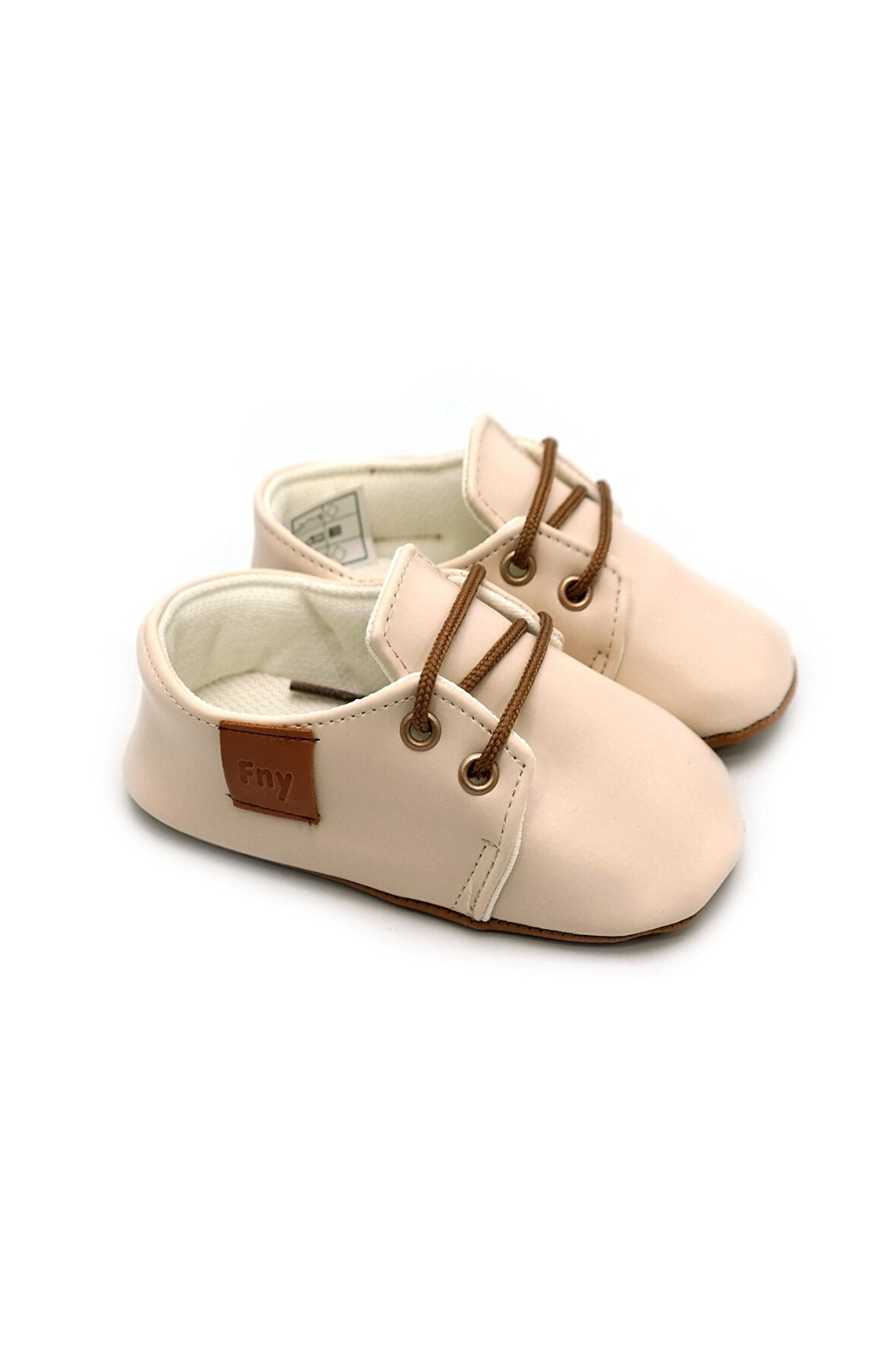 Deri İlk Adım Ayakkabısı Ekru