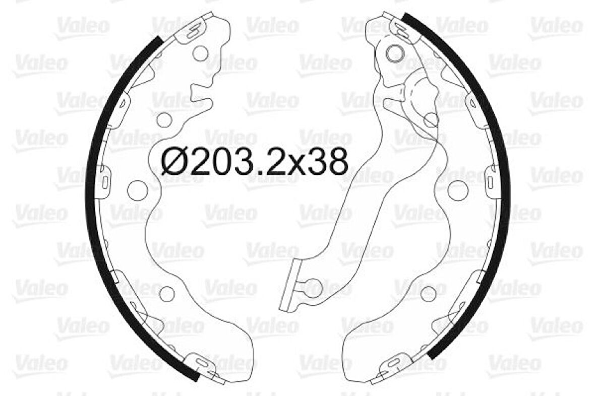 Kia Arka El Fren Balatası Pabuc Cerato 2004-> - Valeo 564161