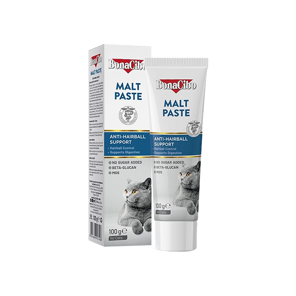 BonaCibo Yetişkin Kediler İçin Tüy Yumağı Oluşumunu Önleyici Malt Macun (100 ml)