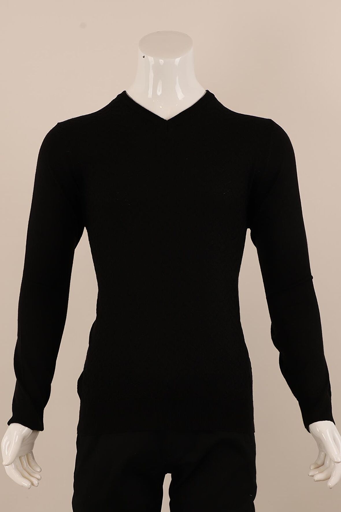 Slim Fit Yünlü Triko