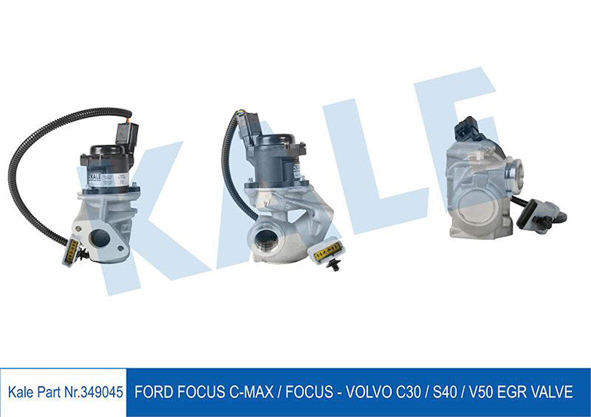 Ford Egr Valf (kablolu) Focus II Focus II Cmax 1,6tdci 04>11 Volvo C30 06>12 S40 II V50 1,6tdi 05> - Kale 349045