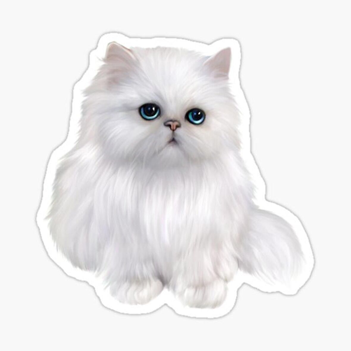 Cins Kedi İran Kedisi Araba Oto Sticker Etiket Renkli Z3