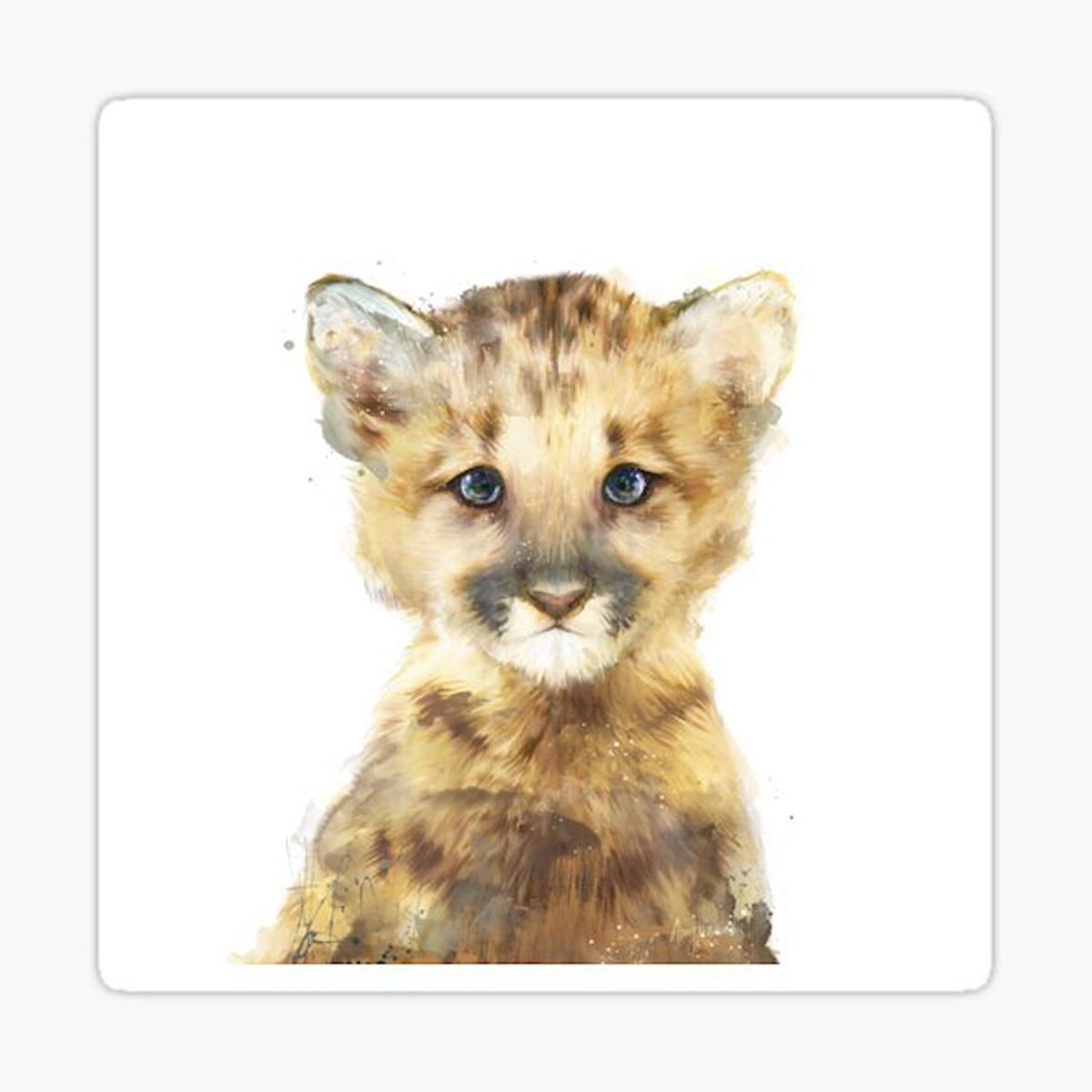 UFak Bebek Aslan Araba Oto Sticker Etiket Renkli Z4