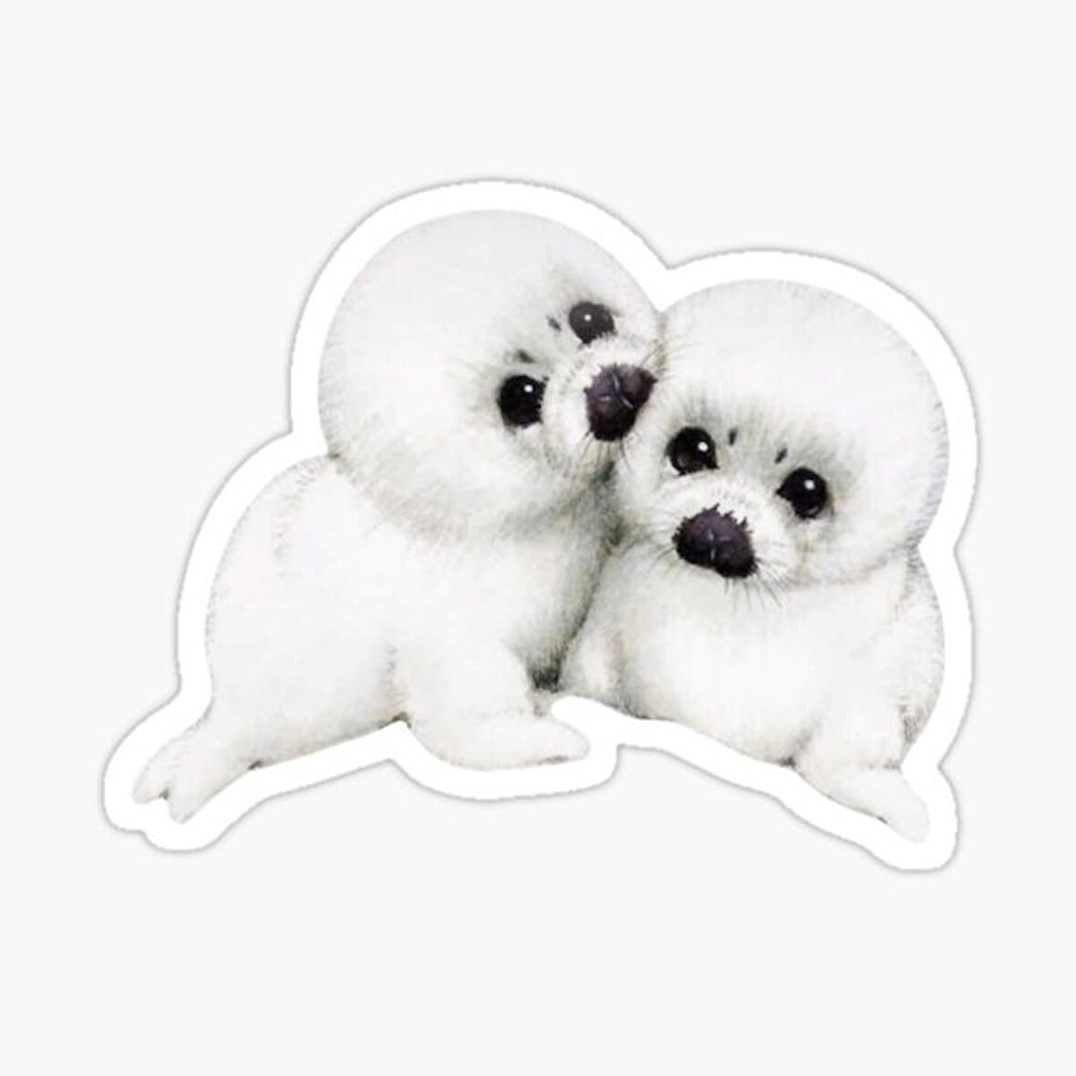 UFak Bebek Deniz Aslan Araba Oto Sticker Etiket Renkli Z1