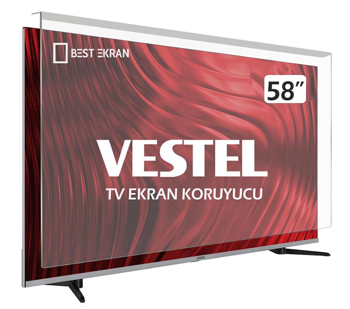 VESTEL 58UA9630 TV EKRAN KORUYUCU - Vestel 58" inç 146 Ekran Koruyucu 
