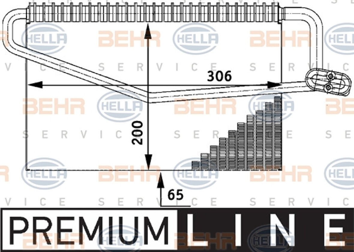 Mercedes Evaporatör - Evaporatör - Bhr Ae 55 000p