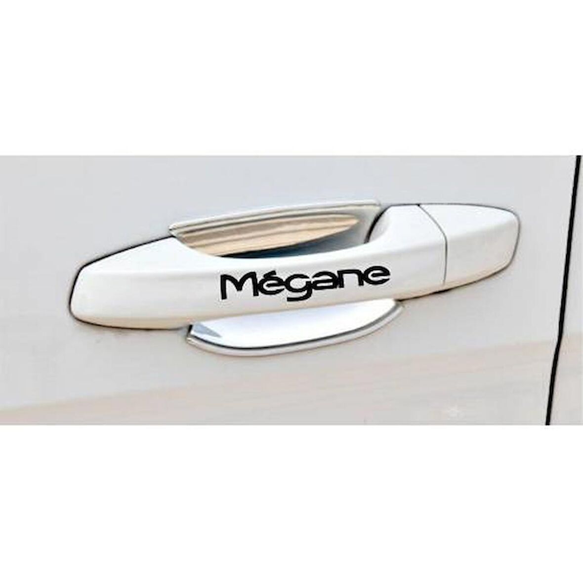 Oto Megane Kapı Kolu ve Jant sticker seti 8 adet