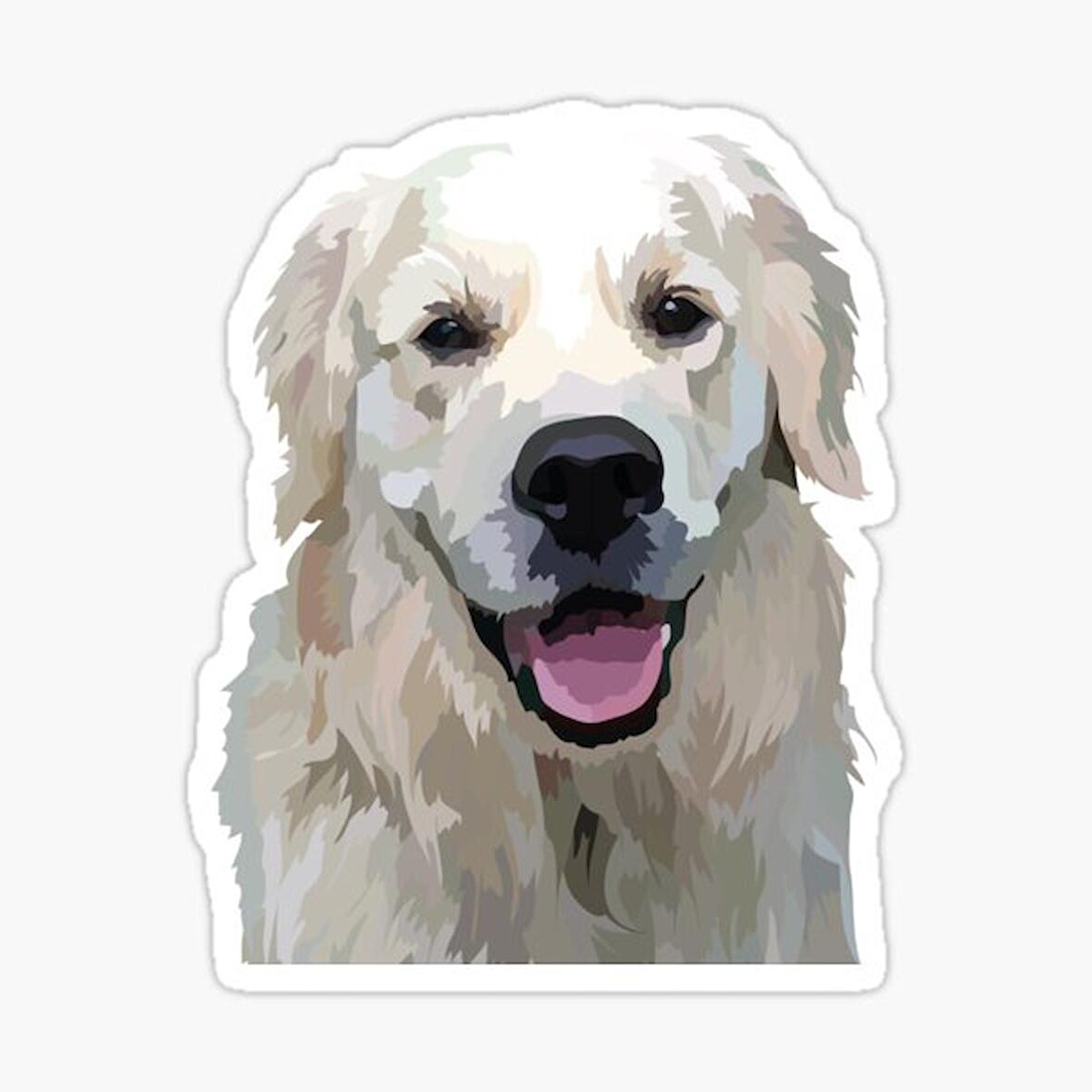 Golden Retriever Köpek Sticker Araba Oto Yapıştırması 17CM A2