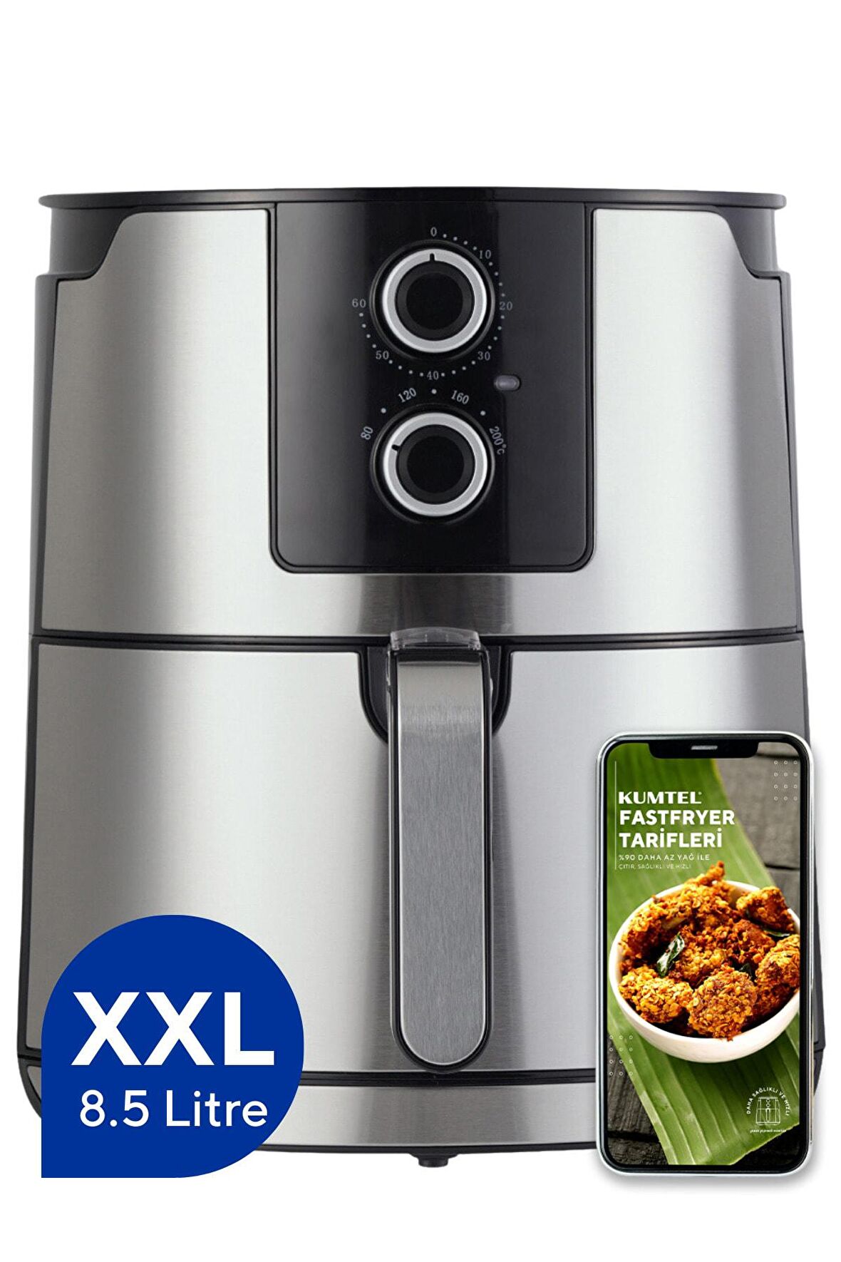 Inox Fastfryer (yağsız Fritöz Airfryer)