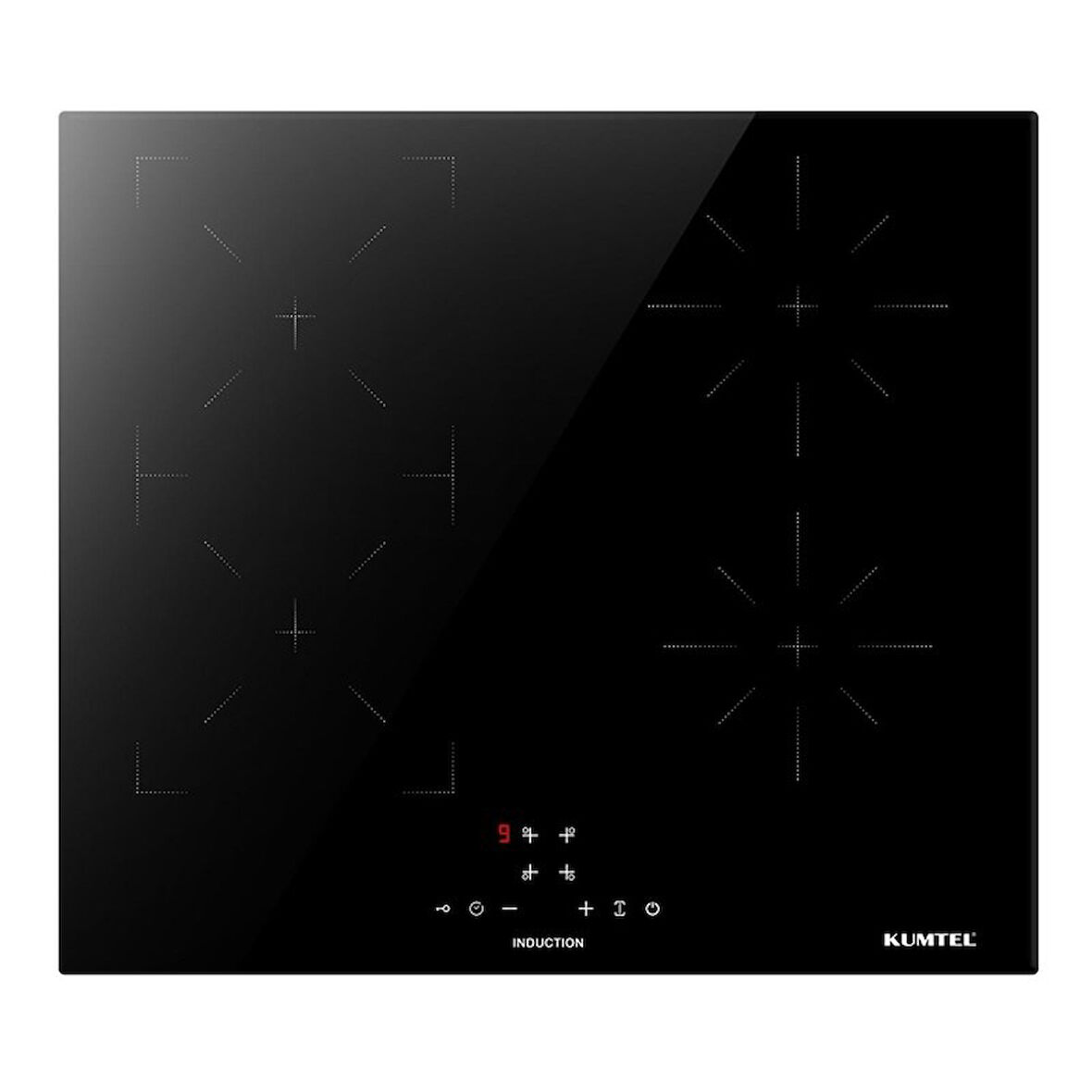 Kumtel I6-4TB Siyah İndüksiyonlu Ankastre Ocak