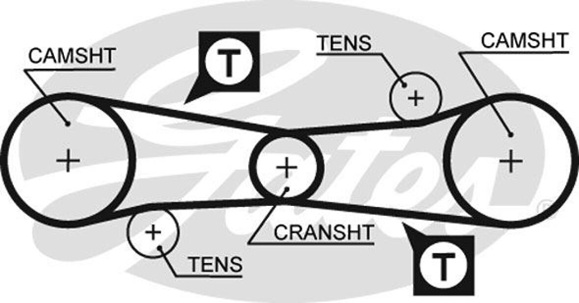 Alfa Romeo Triger Kayısı (100x170) Alfa Romeo 145 146 1.4 / 1.6 8v (94 96) Ct581 - Gates 5186