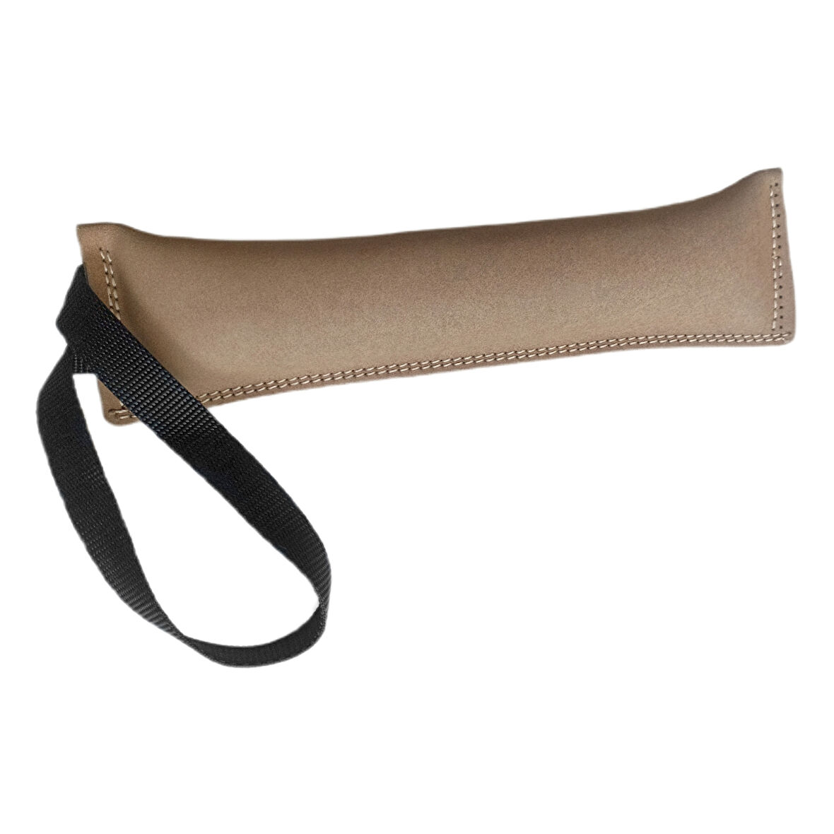 Doggie Tutmalı Deri Köpek Isırma Eğitim Yastığı 8 cm-29 cm Taba Large