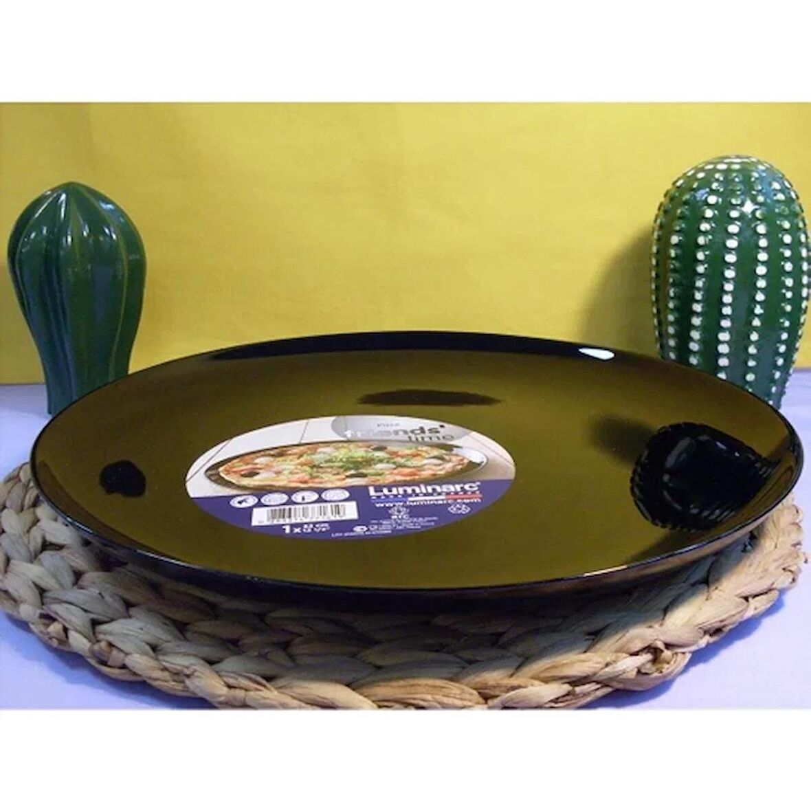 Luminarc Arcopal Siyah 32 cm Pizza Tabağı Faya Pizza