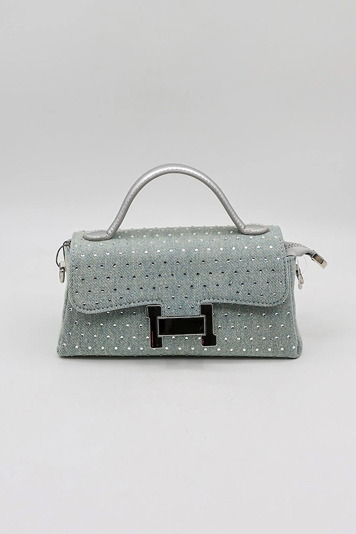 Kriste Bell Marka İthal Kot Taşlı Spor Şık kadın Çanta KB054 Kot Mavi