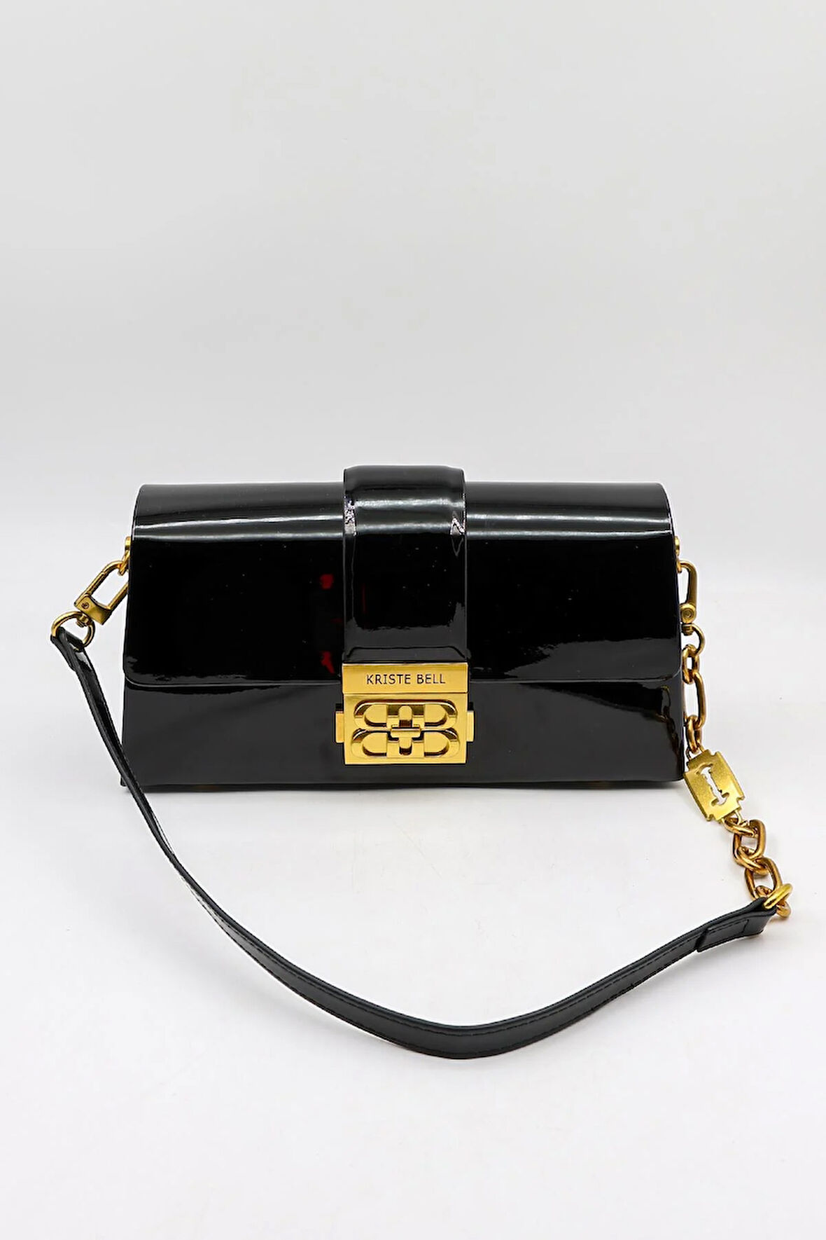 Kriste Bell Marka İthal Günlük Şık Kadın Çanta KB696 Siyah Parlak