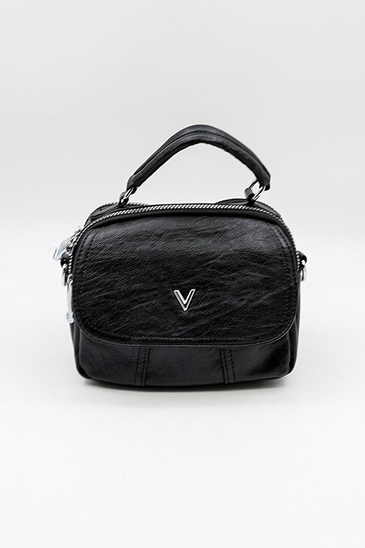 Kriste Bell Marka İthal YıkamaDeri kadin Çanta KB786 Siyah