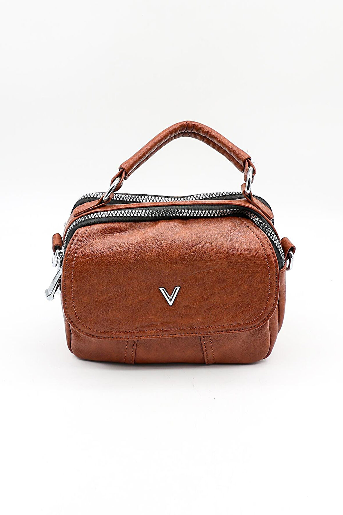 Kriste Bell Marka İthal YıkamaDeri kadin Çanta KB786 Camel