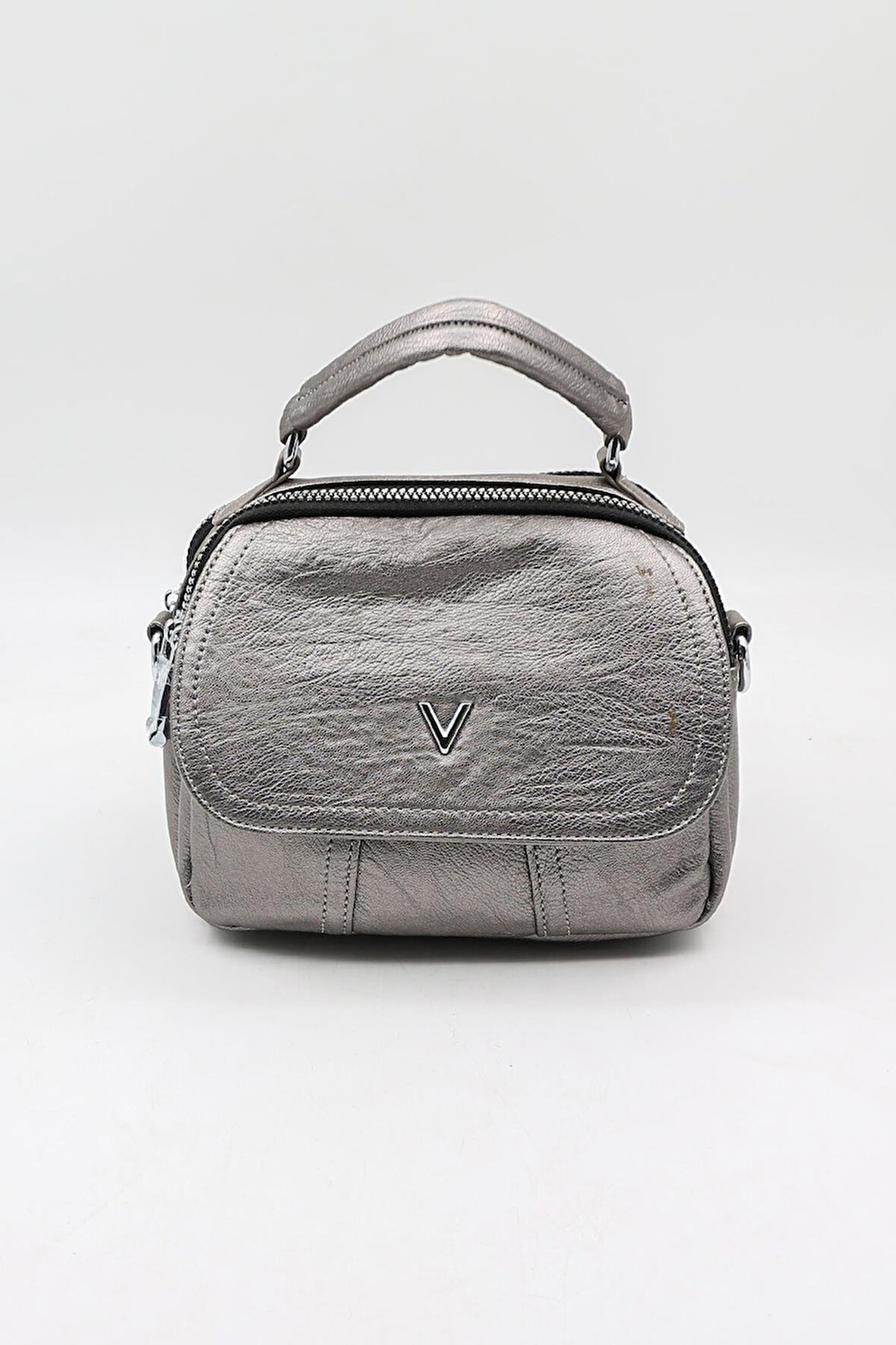 Kriste Bell Marka İthal YıkamaDeri kadin Çanta KB786 Pewter